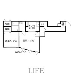 グランピュア菊水の物件間取画像